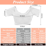 MAYCREATE Sweat Pads for Underarms with Sheer Mesh Quick Dry Fabric Size L | Washable and Reusable Vest for Women