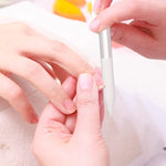 MAYCREATE 3pcs Glass Nail File Nail Filer Double Ends Cuticle Pusher Nail Filer Crystal Column Nail Filer Cuticle Pusher Manicure Tool