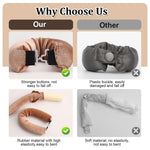 MAYCREATE Heatless Hair Curler for Overnight Curls with Hook and Satin Rollers | Brown