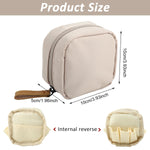 MAYCREATE Small Lipstick Makeup Pouch for Travel with Handstrap | 3.9 in Waterproof Nylon Bag