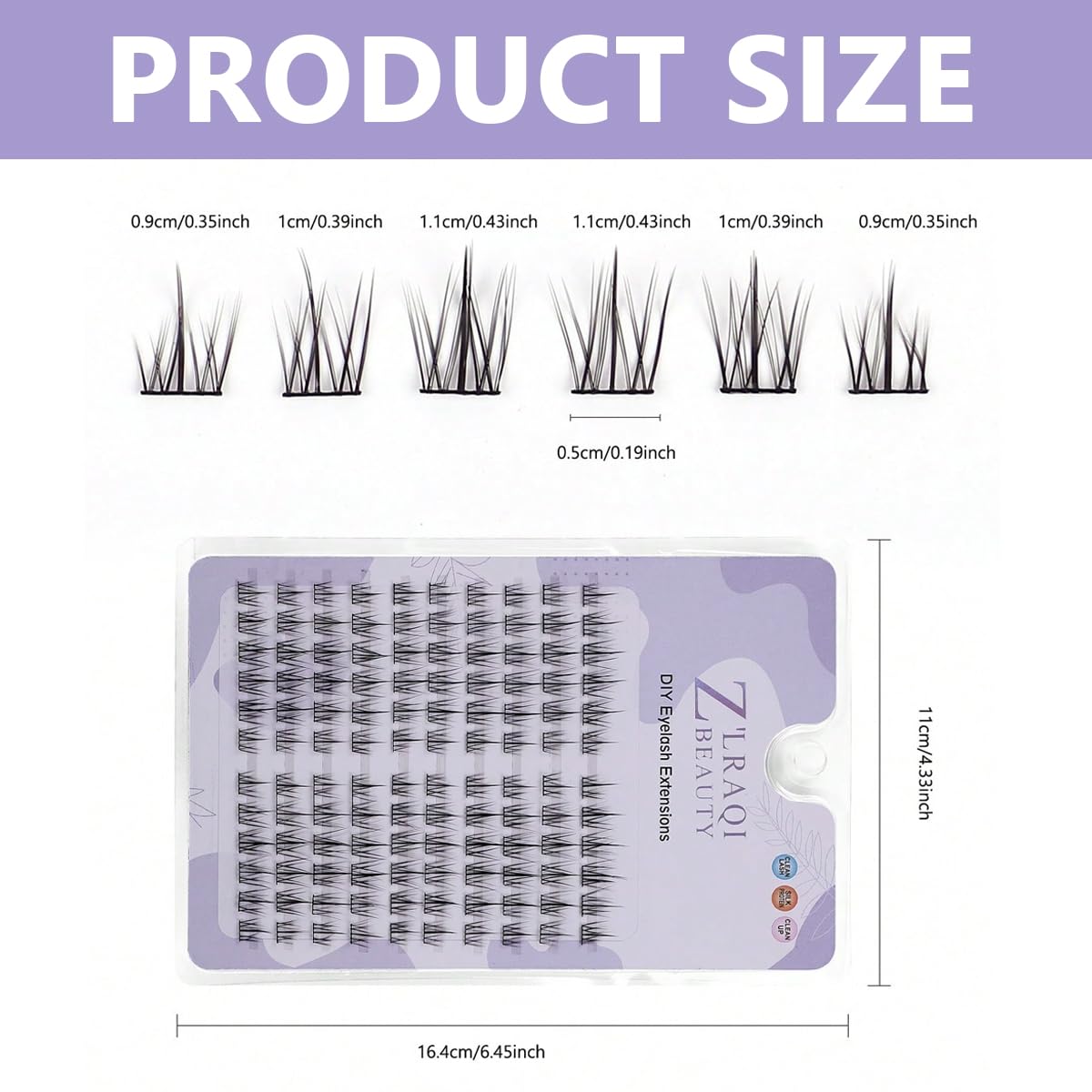 MAYCREATE 120pcs Lash Clusters DIY Eyelash Extensions for Women, Cluster Lashes Wispy False Eyelashes 9-11MM Mixed, Natural Long Individual Flare Lashes Cluster False Eyelashes