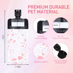 MAYCREATE Travel Bottles for Toiletries with Leak Proof Twist Off Lids 6pcs 90ml PET Pouches