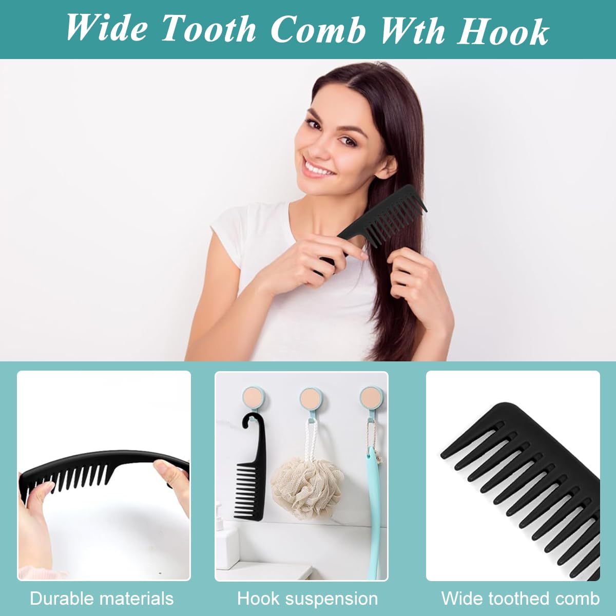 MAYCREATE 12Pcs Hair Brush Set, Detangler Hair Brush for Women Toddlers, Hair Comb with Hair Spray Bottle, Soft Scalp Massager, Eyebrow & Lash Comb, Sectioning Clips, Wide Tooth Combs for Girls Boys