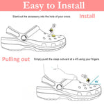 MAYCREATE Shoe Charms for Sandals featuring 70PCS Cartoon Designs | Fun Clog Accessories