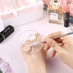 MAYCREATE Hand Makeup Spatula Mixing Palette Set for Artists with 4 Grid Acrylic Design | Includes Double Head Blender Stick