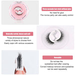MAYCREATE False Eyelashes for Daily and Party Looks featuring Self Adhesive 10mm Soft Faux Lashes | Reusable Waterproof Eye Makeup for Women