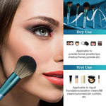 MAYCREATE Makeup Brush Set for Beginners and Artists with 14 Pcs & Wooden Handles | Soft Synthetic Bristles