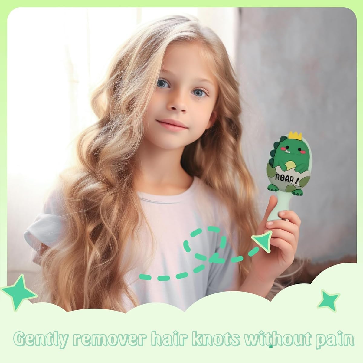 MAYCREATE Mini Hair Brush Set for Women and Girls featuring 12 Colorful Small Brushes | Travel and Kids Detangling Use