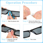 MAYCREATE Eyeglasses Retainer Set 50PCS with 3 Nose Pad Designs and Silicone Ear Grips | Anti Slip Comfort for Sunglasses and Reading Glasses