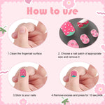 MAYCREATE Nail Stickers for Kids with 10 Colorful Cartoon Sheets and Self‑Adhesive Design | Safe Waterproof Fun for Girls