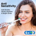 MAYCREATE Electric Toothbrush Replacement Heads for Oral B with Soft Dupont Bristles 4pcs Pack