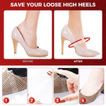 MAYCREATE 10 Pairs Transparent Invisible High Heel Shoe Straps Women Elastic Shoe Laces Anti Loose Shoelace Belt Ankle Straps for Holding Loose High Heel