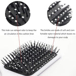 MAYCREATE Hair Brush, Pink Unicorn Hair Brush with Ball-tipped Nylon Bristle & Air Cushion Anti Static No Frizz Comb for Women Girls Thick Wet Damaged Curly Long Hair Volume Massage, Detangler Brush