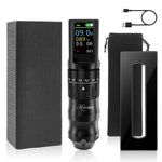 MAYCREATE Wireless Rotary Tattoo Pen Machine with 2.7–4.5mm Stroke & LCD Display | 1200mAh Rechargeable Ergonomic Grip