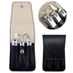MAYCREATE Travel Nail Clipper Set with Storage Pouch including 6pcs Stainless Steel Tools