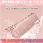 MAYCREATE PU Leather Travel Case for Airwrap Styler Supersonic Hair Dryer, Waterproof Anti-Scratch Dustproof Shockproof Protection Portable Storage Bag Travel Gift Case, Pink