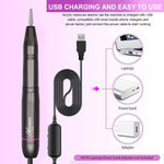 MAYCREATE Nail Drill Machine Professional, 20000rpm Adjustable Electric Nail Filer Machine with 25pcs Accessories, Portable Manicure Pedicure Kit for Women, Nail Salon, Acrylic Gels Callus Removal