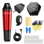 MAYCREATE Tattoo Machine with Cartridge Tattoo Machine Kit Pen Rotary Tattoo Machine Shader & Liner Machine Tool Cartridge for Professional Tattoo Beginners