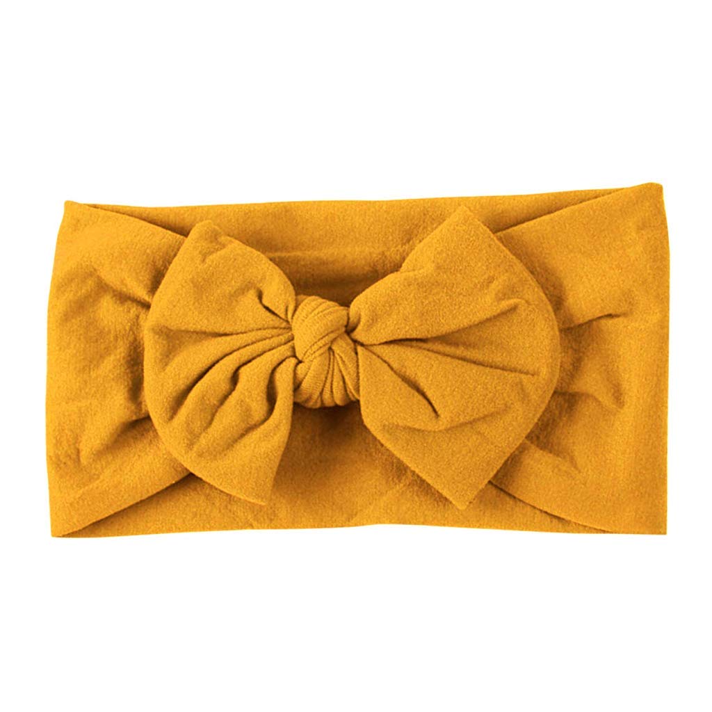 MAYCREATE 6 piece Baby Nylon Headbands,Turban Knotted Girls Hairband Super Soft and Stretchy Hair Wrap for Newborn Toddle Childrens Girls 123456 year old