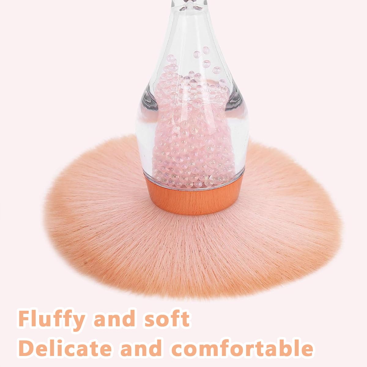 MAYCREATE Large Powder Brush for Makeup, Stand-up Fluffy Makeup Brush for Applying Pressed or Loose Powder, Creative Bendable Handle Beauty Foundation Makeup Brushes