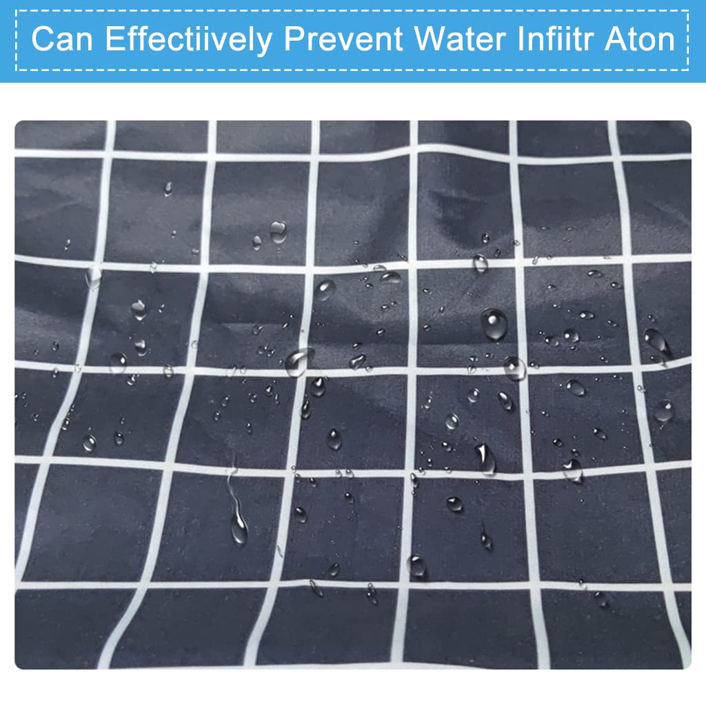 MAYCREATE Waterproof Adjustable and Washable Dining Short Style with Leakproof Pocket Adult Bibs for Elderly Seniors and Disabled Men & Women Eating Cloth (Light Blue)