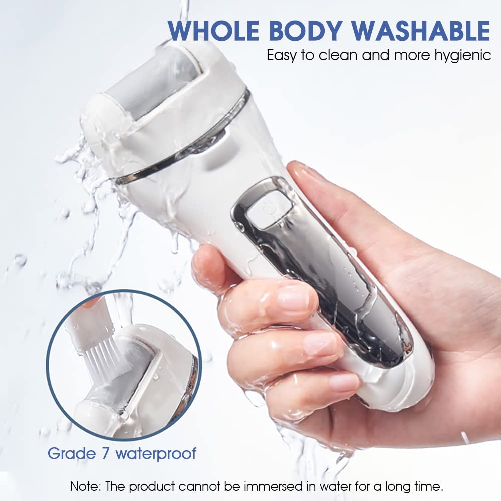 MAYCREATE Electric Callus Removers, Pedicure Scrubber For Women Pedicure Machine Rechargeable Electronic Pedicure Tools, Portable Pedicure Device for Callus, Professional Feet Care Kit at Home
