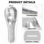 MAYCREATE Razor Storage Case for Travel with Ventilated Flip-up Lid | Clear Universal Fit Box