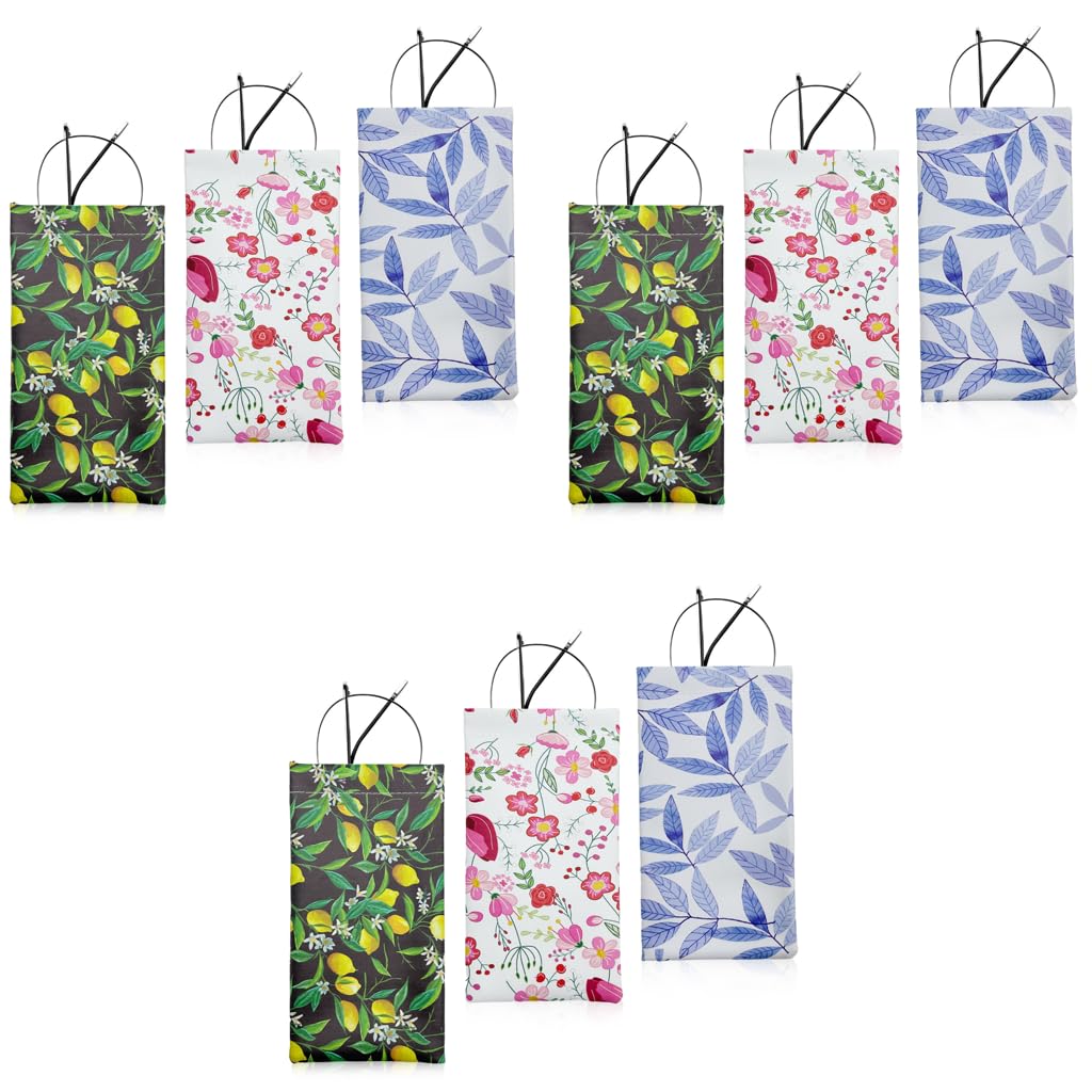 MAYCREATE Sunglasses Pouch 9PCS for Women with Waterproof PU Material | Eyeglass and Coin Storage