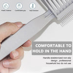 MAYCREATE 2 in 1 Barber Comb for Hair Cutting, Professional Fade Combs, Heat Resistant Clipper Comb, Curved Positioning Flat Top Hair Styling Comb for Men for Salon, Home, Travel