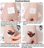 MAYCREATE® 20 Sheets Cartoon Temporary Tattoos for Kids
