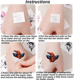 MAYCREATE Superhero Temporary Tattoo Stickers for Kids with Spider Theme 20 Sheets | Party Fun Waterproof Return Gifts