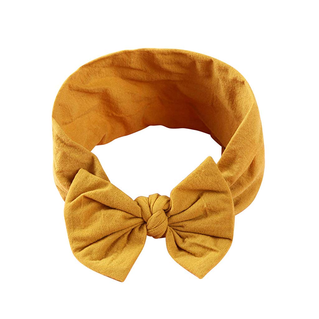 MAYCREATE 6 piece Baby Nylon Headbands,Turban Knotted Girls Hairband Super Soft and Stretchy Hair Wrap for Newborn Toddle Childrens Girls 123456 year old