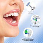 MAYCREATE Electric Toothbrush Replacement Heads for Oral B with Soft Dupont Bristles 4pcs Pack
