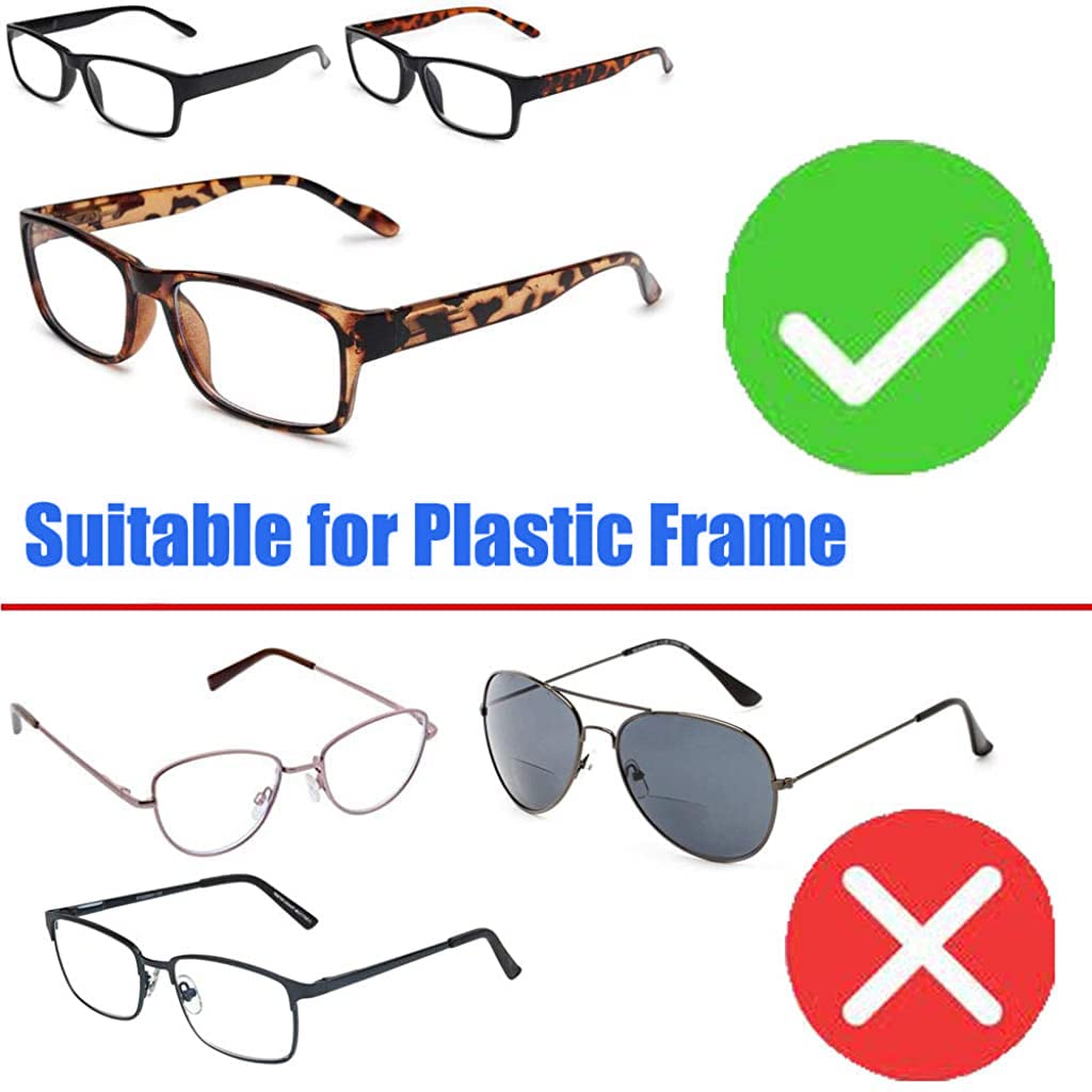 MAYCREATE 40 Pairs Eyeglasses Nose Pads Glasses Adhesive EVA Sponge Anti-Slip Nosepads for Eyeglass D-shape Eyeglasses Nose Pad, Size of 1.9 x 0.9cm,1.5mm in Thickness