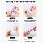 MAYCREATE 2Pcs 5ml Perfume Atomiser Spray Bottle with Pump-Portable Perfume Dispenser, Refillable Empty Spray Bottle for Fragrance Perfume (Pink)