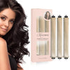 MAYCREATE Heatless Hair Curler for Overnight Curls with Dual Hooks and Soft Foam Core | 9.8 in Satin Rollers for All Hair Types