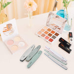 MAYCREATE 6pcs Nail Files Set for Manicure, Nail Buffer Files Block Coarse Washable Nail Polisher Double Sided Nail Shaper Emery Boards for Acrylic & Natural Nails 100/150/180/220/240/280/1000/4000 Grid