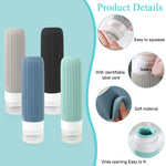 MAYCREATE Travel Bottle Kit for Toiletries with 16pcs 90ml and 40ml Leakproof Silicone Containers | TSA-Friendly Refillable Set