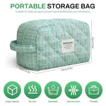 MAYCREATE Bra Organizer Bag Travel Underwear Organizer for Women, Soft Socks Lingerie Pouch with Handle, Portable Utility Storage Bag for Clothing, Travel Essentials (24x11x15cm)