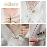 MAYCREATE Pearl Pin Brooches for DIY and Fashion Use featuring 55 pcs with Secure Closure | Alloy and Rhinestone Design