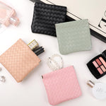 MAYCREATE Small Makeup Pouch for Handbag including 4pcs 4.7x4.5in PU Leather Bags | Women Travel Organizer