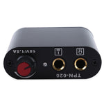 MAYCREATE Tattoo Machine Set for Beginner 2 Machine Gun Pigment Tips Power Supply Set 5 Needle(Silver and Black)