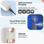 MAYCREATE Face Mist Sprayer Nano Portable Face Steamer Mini Nano Face Mist Face Mister Skin Moisturizing Facial Sprayer - USB Rechargeable, Night Light Design
