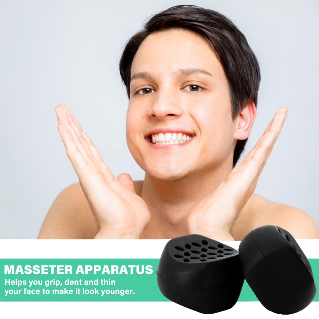 MAYCREATE Jaw Exerciser for Jawline Shaping with 45lbs Resistance | Food‑Grade Silicone Set for Men and Women