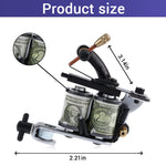 MAYCREATE Tattoo Machine Set for Beginners with 2 Guns and Power Supply | 10 Wrap Coils