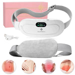 MAYCREATE Electric Cordless Heating Pad For Period Pain|Cramp Relief, Back Pain In Period|Belly Warmer Heating Pad With 3 Heat Levels 4 Vibration Modes|Caring Gift Heating Pad Belt For Women