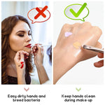 MAYCREATE Acrylic Makeup Palette with Dual Head Spatula for Mixing 15x10cm | Easy to Clean