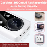 MAYCREATE Electric Nail Drill Machine Kit 45000RPM Professional Bi-directional Nail Drill LCD Display Electric Nail Drill with 5 Attachment Bits & Sanding Paper Cordless Manicure Nail Drill