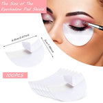 MAYCREATE Eyeshadow Shields for Under Eye Protection with Half Moon Shape 100 Pcs | Lint Free Pads for Makeup and Eyelash Extensions