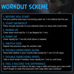 MAYCREATE Jawline Exerciser 6pcs with 40/50/60lbs Resistance Safe Silicone for Men & Women | Includes Storage Case